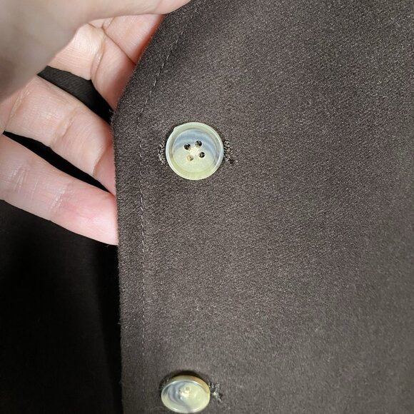 Vintage Jean Paul Germain Waistcoat Mens 4X Brown Cotton Suit Vest Western - Picture 4 of 15